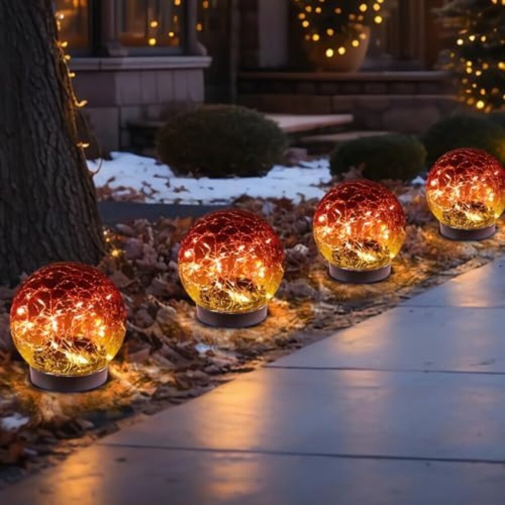 Solar Globe Lights Outdoor Waterproof-Solar Balls-Solar Garden Lights-Orbs